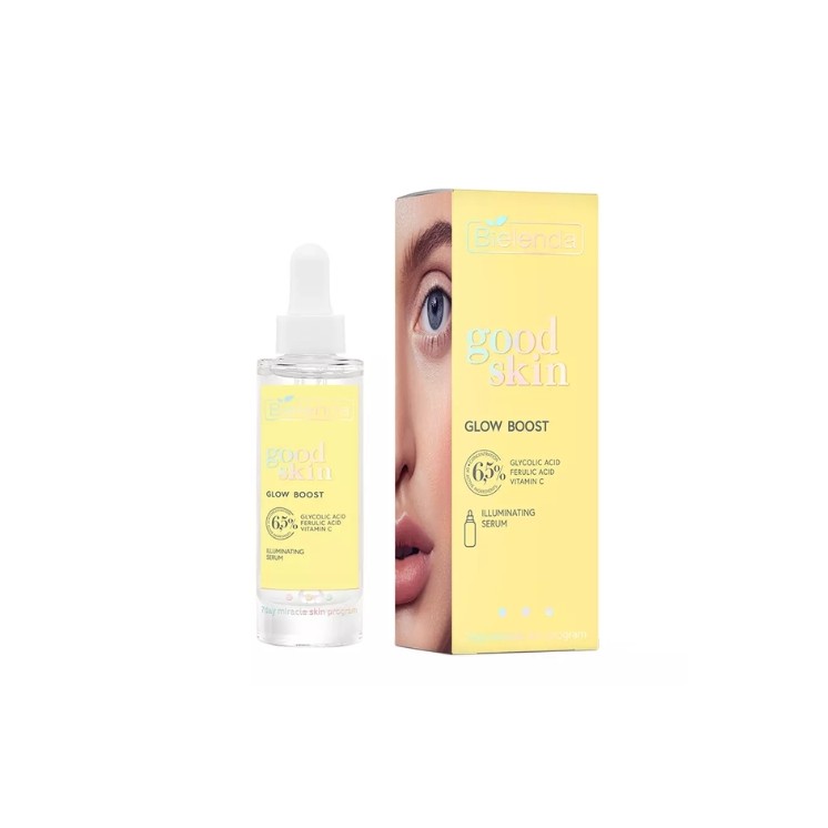 Сироватка для обличчя Bielenda GOOD SKIN GLOW BOOST для освітлення шкіри 30 мл