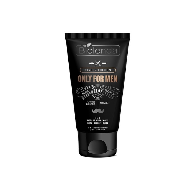 Bielenda ONLY FOR MEN Очищувальна паста для обличчя 3-в-1 - Peeling - маска 150 г
