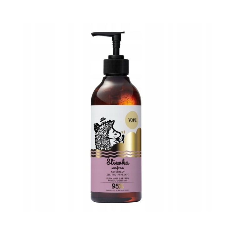 YOPE Natural Plum and Saffron Shower Gel 400 ml