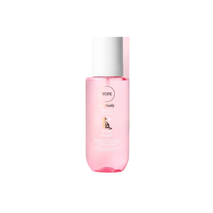 Brume pour cheveux et corps YOPE myBODY Natural Pink Sugar 200 ml