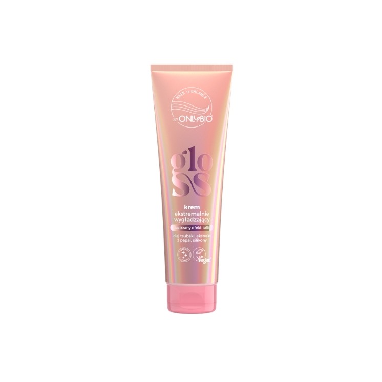 ONLYBIO Hair in Balance Gloss Надзвичайно розгладжуючий крем для волосся 150 мл