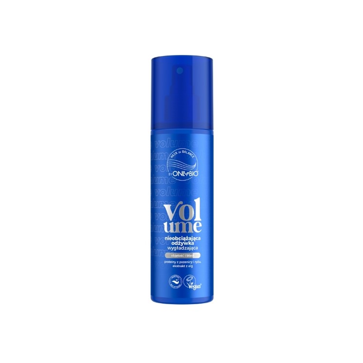 Розгладжуючий кондиціонер-спрей ONLYBIO Hair in Balance Volume, що не обтяжує волосся, 200 мл