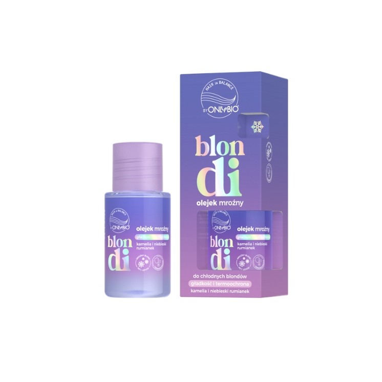 ONLYBIO Hair in Balance Blondi Huile capillaire givrée pour blond froids 20 ml
