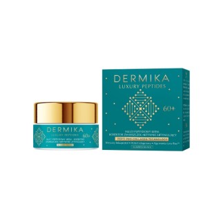 Крем для обличчя Dermika Luxury Peptides з мультипептидами та активним ліфтингом 60+ 50 мл
