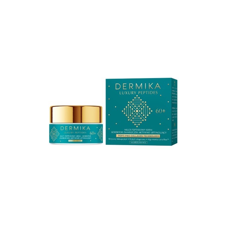 Crème visage liftante multi-peptides Dermika Luxury Peptides 60+ 50 ml