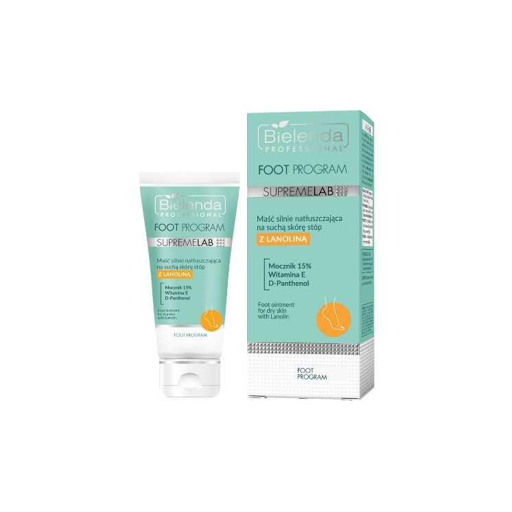 Bielenda Professional SUPREMELAB Voetenverzorgingsprogramma, sterk hydraterende zalf voor droge voeten, 70 ml