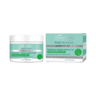 Програма для розгладження та охолодження ніг Bielenda Professional SUPREMELAB Peeling для ніг з м'ятою 200 г