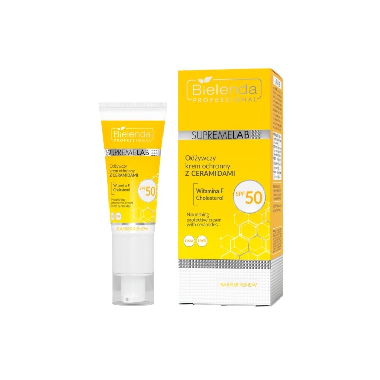 Bielenda Professional Supremelab Barrier Renew живильний денний крем для обличчя з керамідами SPF50 40 мл