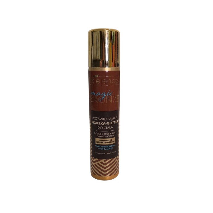 Brume pailletée illuminatrice pour le corps Bielenda MAGIC BRONZE 75 ml