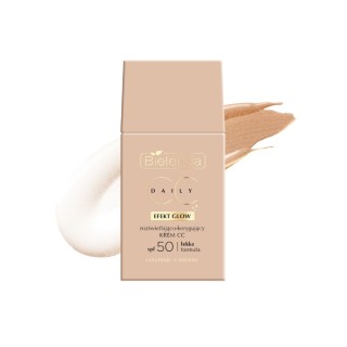 Зволожувальний та коригувальний CC-крем Bielenda Daily SPF50 з ефектом Glow 40 мл