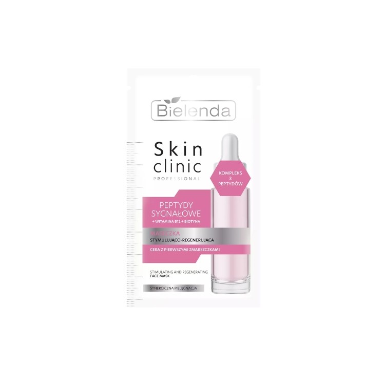 Professional пептидна стимулююча та регенеруюча маска для обличчя Bielenda Skin Clinic 8 г
