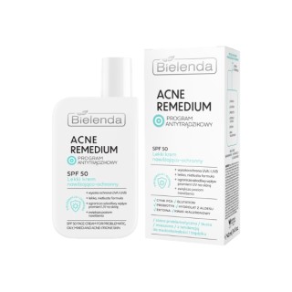 Bielenda Acne Remedium Lichte Hydraterende en Beschermende Gezichtscrème SPF50 40 ml