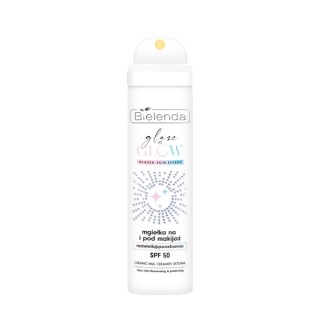 Освітлювальний та зволожуючий спрей для обличчя Bielenda Glaze & Glow SPF50 75 мл