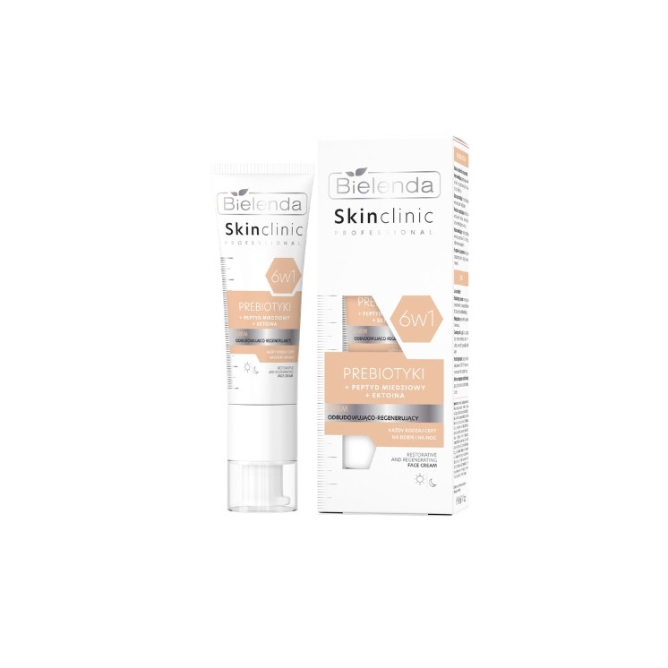 Зміцнювальний та відновлюючий крем для обличчя Bielenda Skin Clinic Professional Prebiotics 6в1 40 мл