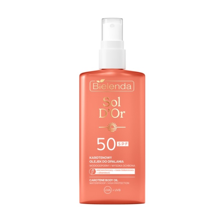 Huile solaire Bielenda Sol D'OR Carotène SPF50 150 ml