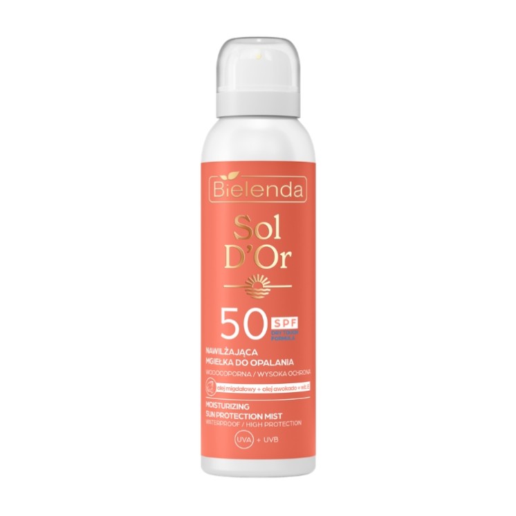 Bielenda Sol D'OR Feuchtigkeitsspendendes Sonnenschutzspray LSF SPF50 100 ml
