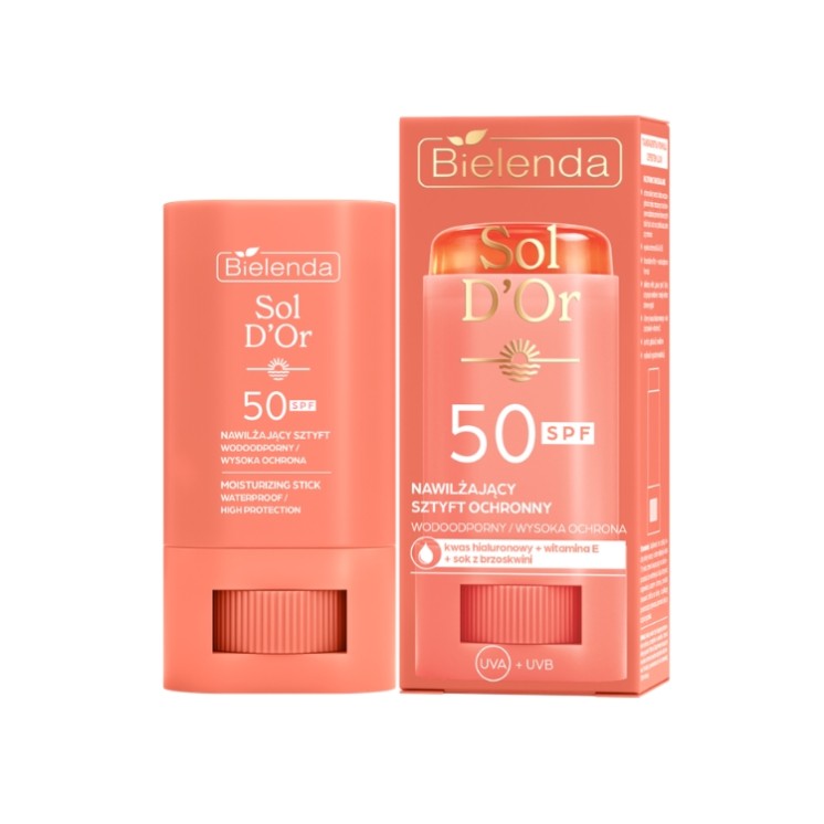 Зволожувальний сонцезахисний стік Bielenda Sol D'OR SPF50 18 г