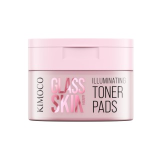 Disques tonifiants illuminateurs pour le visage Kimoco Glass Skin (60 unités)