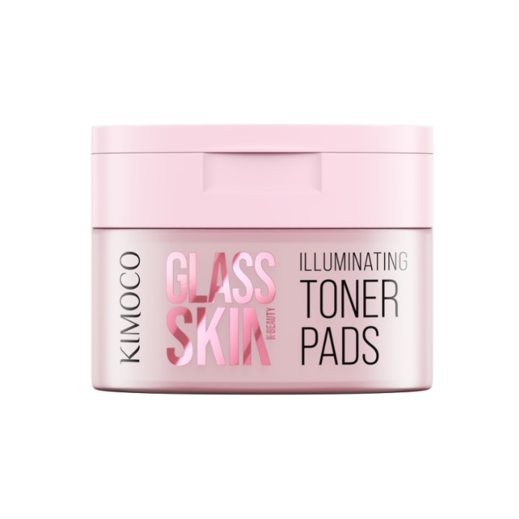 Тонізуючі диски для обличчя Kimoco Glass Skin для освітлення шкіри, 60 шт.