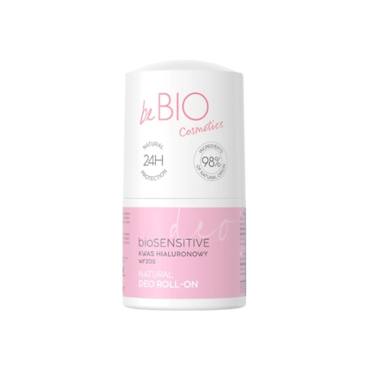 BeBio Cosmetics bioProtect Déodorant roll-on Naturel Acide Hyaluronique et Bruyère 50 ml