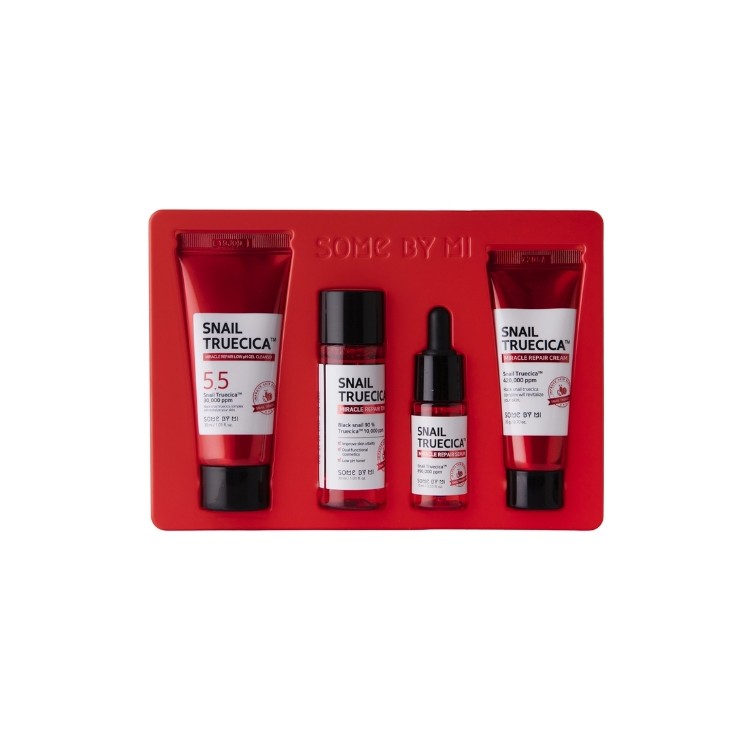 Coffret cosmétique Some By Mi Snail Truecica Miracle Repair pour peaux à problèmes 30 ml + 30 ml + 10 ml + 20 g