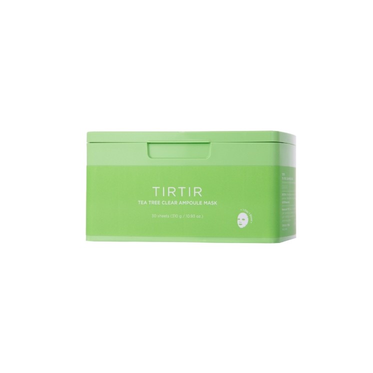 Lot de 30 masques apaisants pour le visage TIRTIR Tea Tree Clear Ampoule Mask, 350 g
