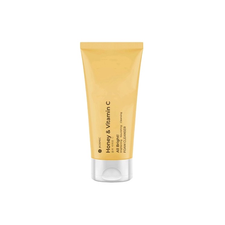 Jkosmec All Bright Cleansing Foam Honey & Vitamin C rozświetlająca Pianka do twarzy 180 ml