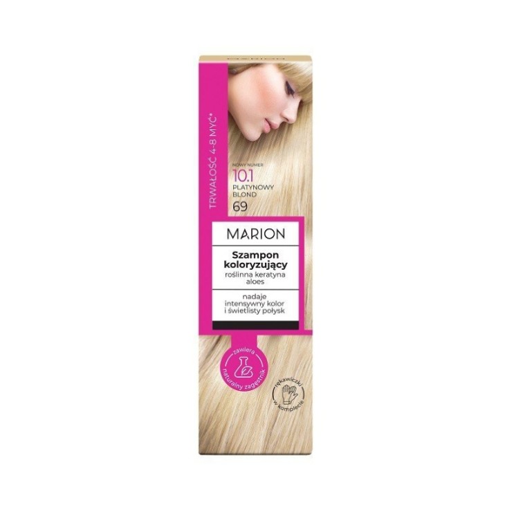 Marion Color Shampoo 4-8 washes /10.1/ Platinum Blond 100 ml