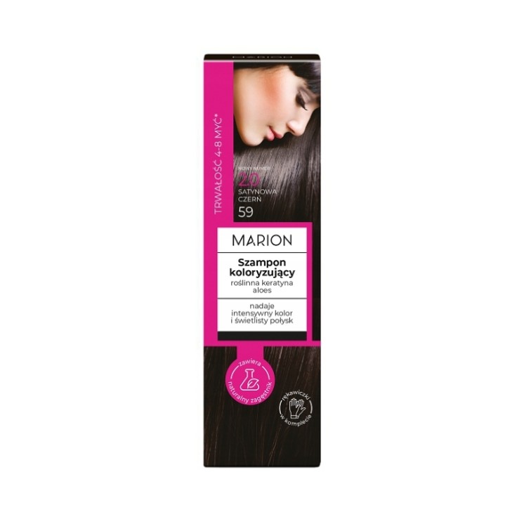 Marion Kleurshampoo 4-8 wasbeurten /2.0/ Satijnzwart 100 ml