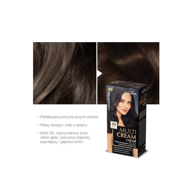 Фарба для волосся Joanna Multi Cream Colour /40/ Коричний коричневий