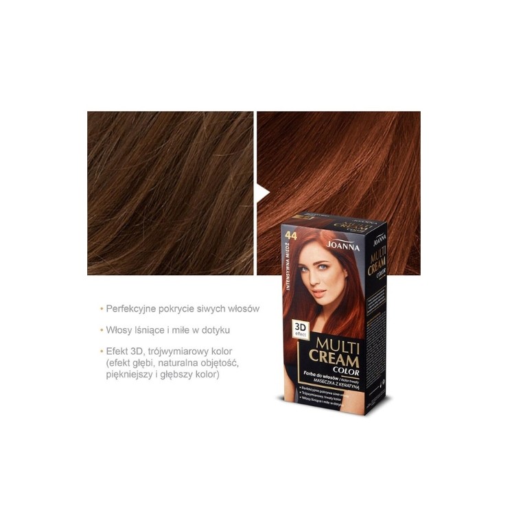 Фарба для волосся Joanna Multi Cream Colour /44/ Інтенсивна мідь