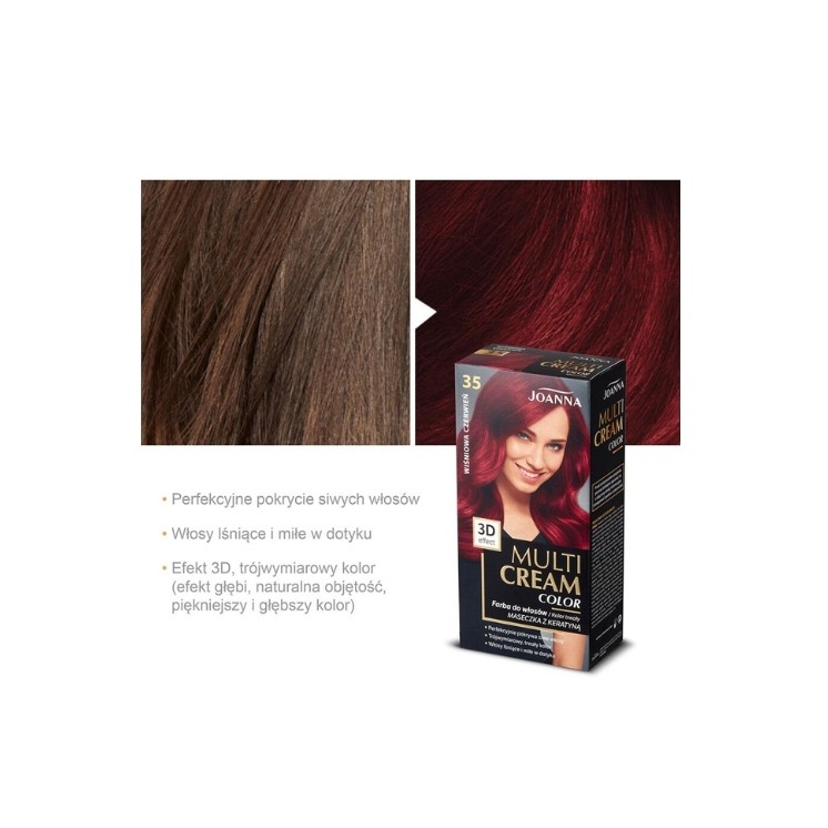 Joanna Multi Cream Color Hair dye /35/ Cherry red