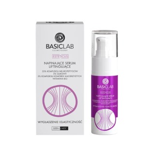 BasicLab Esteticus Straffendes Lifting-Gesichtsserum mit 25 % Neuropeptid-Komplex, 30 ml