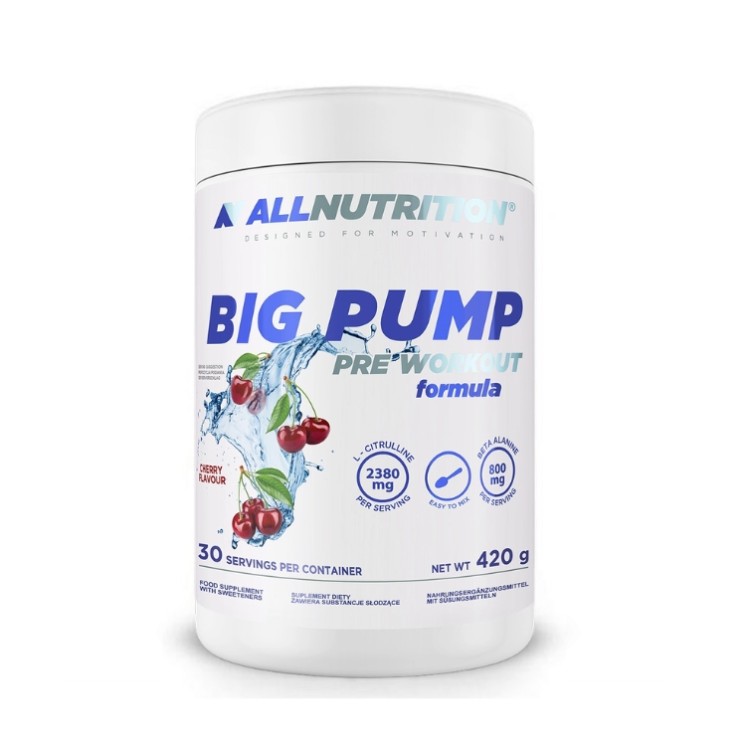 Передтренувальний комплекс AllNutrition Big Pump Cherry 420 г
