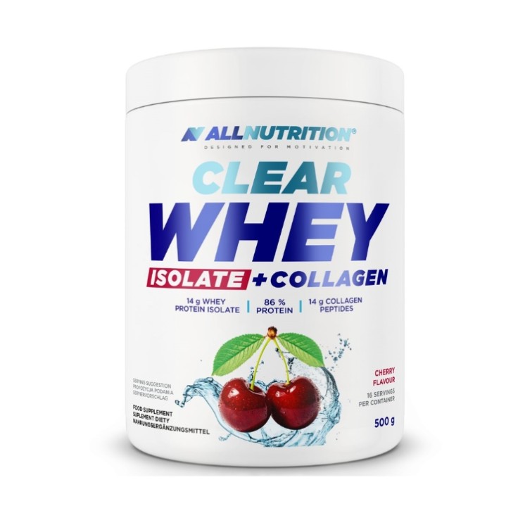AllNutrition Clear Whey Isolat + Collagen Cherry 500 g