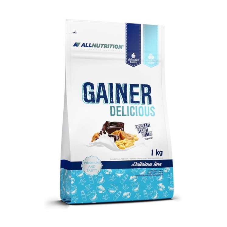 AllNutrition Gainer Délicieux Chocolate Beurre de Cacahuète 1000 g