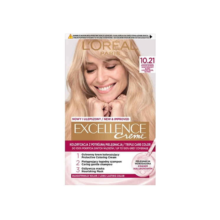 L'oreal Excellence Creme Hair dye /10.21/ Very Very Light Pearl Blond