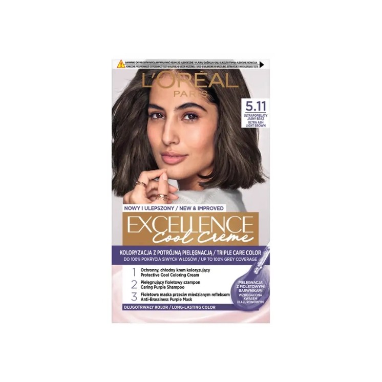 L'oreal Excellence Creme Haarfärbemittel / 5 / Ultra Ash Light Brown