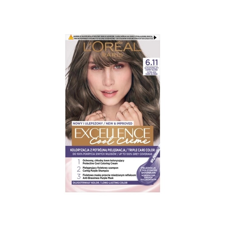 Фарба для волосся L'oreal Excellence Creme /6.11/ Ultra Ash Dark Blond