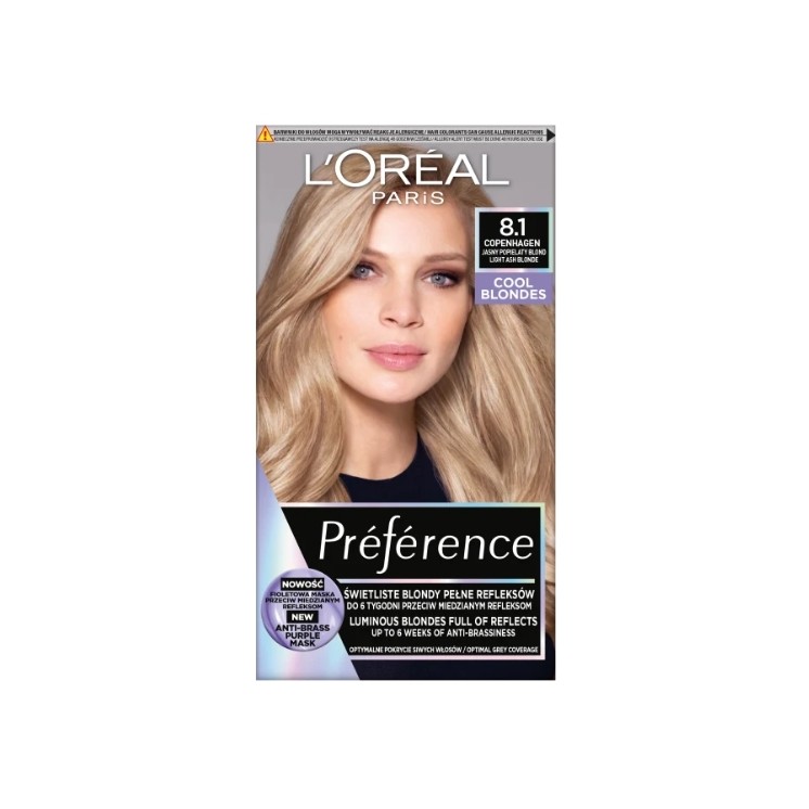 L'oreal Preference Hair dye /8.1/ Light Ash Blond