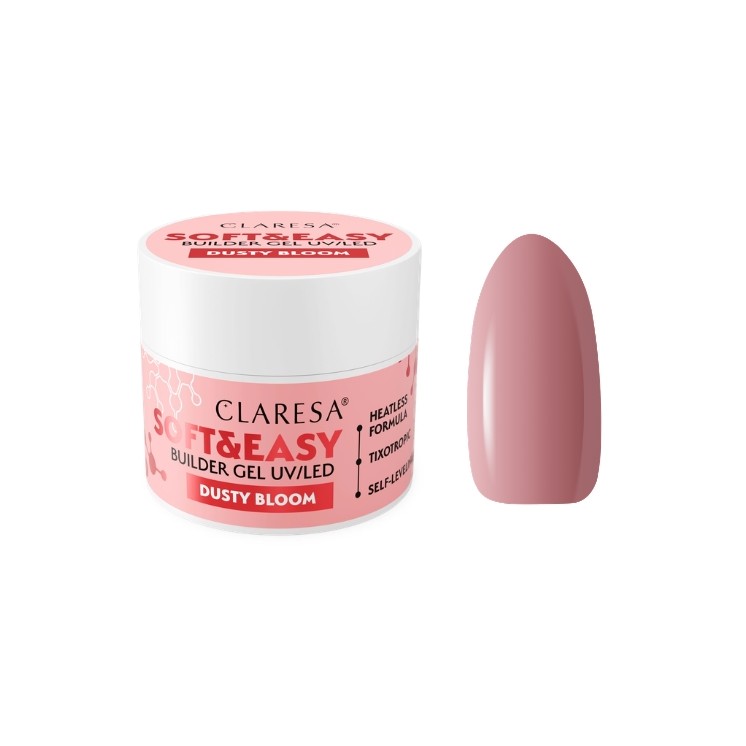 Gel de construction pour ongles Claresa Soft & Easy Dusty Bloom 45 g