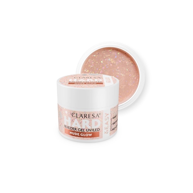 Gel de construction pour ongles Claresa Hard & Easy Nude Glow 45 g