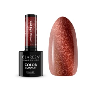 Claresa Alchemy Cat Eye Hybrid Nagellak Brown 5