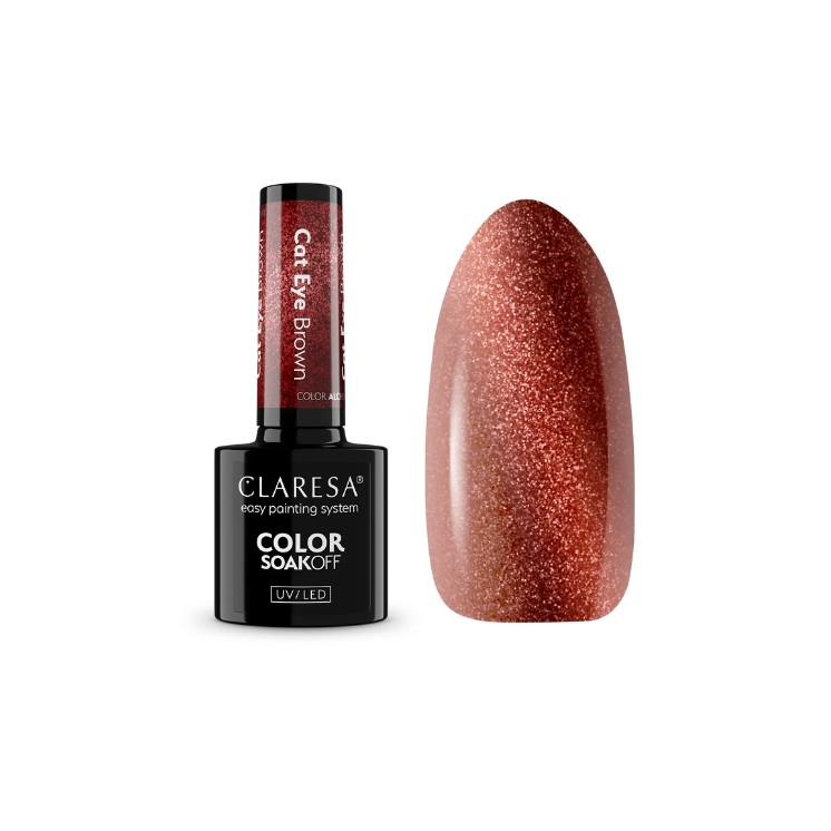 Claresa Alchemy Cat Eye Hybrid Nagellak Brown 5