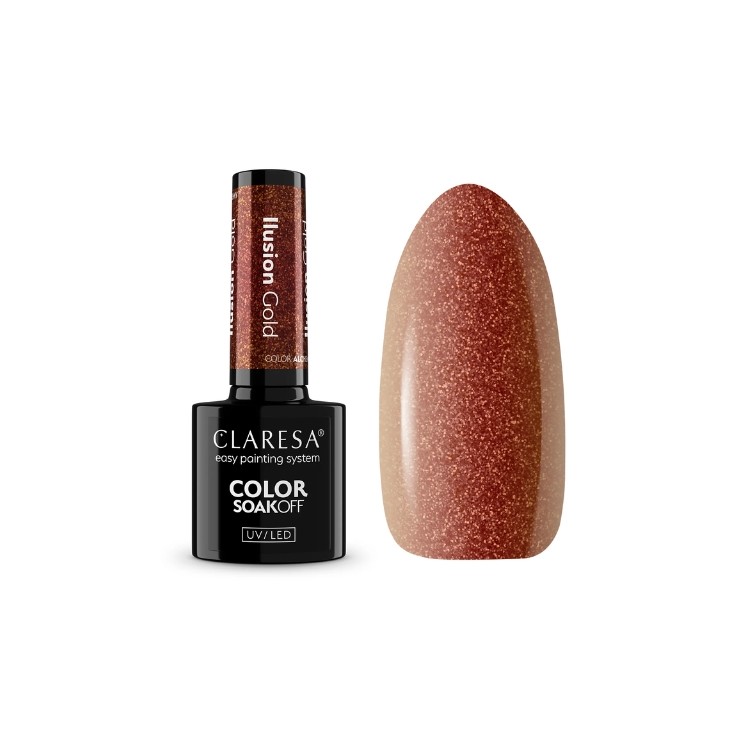 Claresa Alchemy Illusion Hybrid Nagellak Gold 5