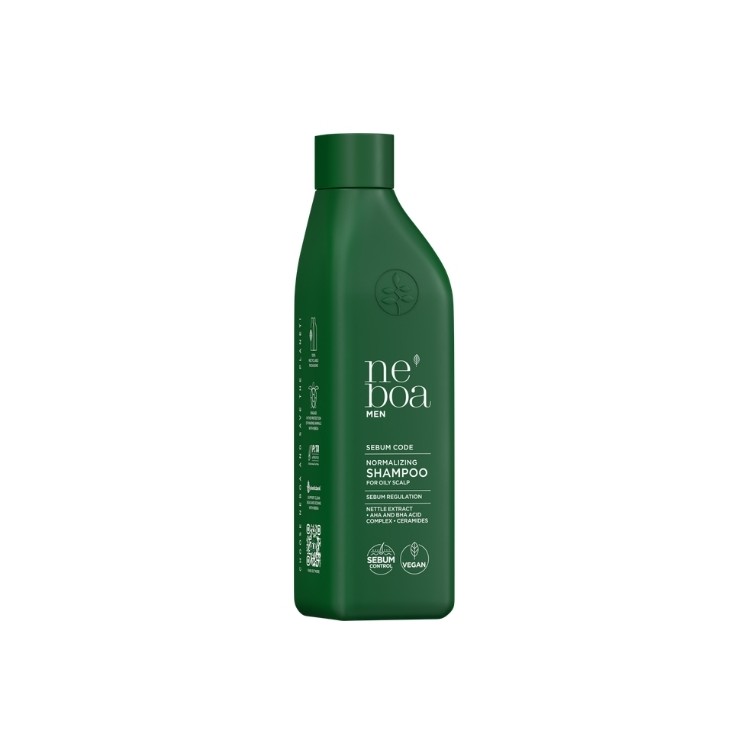 Shampoing Neboa Men Sebum Code pour cheveux et cuir si , normalisant et régulant la sécrétion de sébum 300 ml