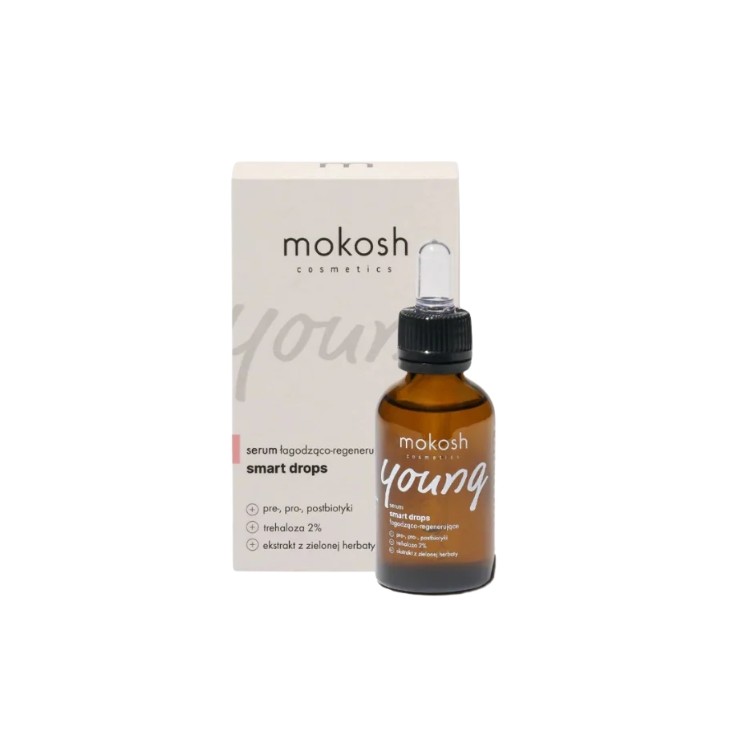 Mokosh Young Smart Drops Beruhigendes und Regenerierendes Gesichtsserum 30 ml