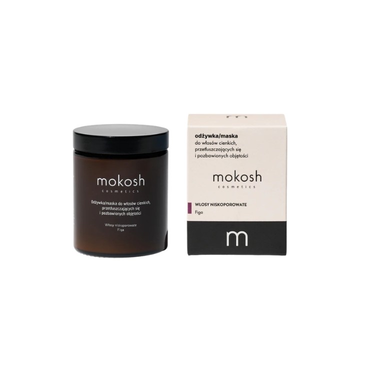 Mokosh Conditioner/Maske für dünnes und volumenloses Haar mit geringer Porosität Figa 180 ml