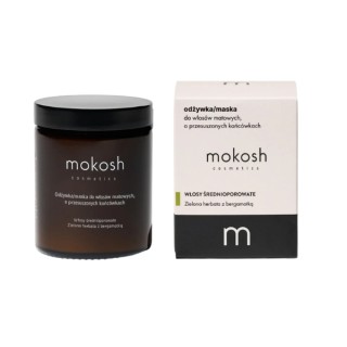 Mokosh Odżywka/Maska do włosów średnioporowatych, matowych, o przesuszonych końcach Zielona Herbata z Bergamotką 180 ml
