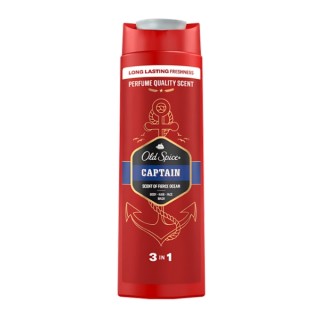 Гель для душу та шампунь Old Spice 3в1 Capitan 400 мл
